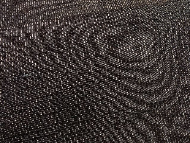 平和屋着物■上質な紬 麻の葉文様 逸品 n-ab0677