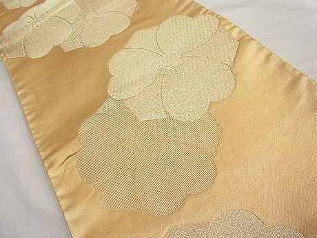 平和屋着物■六通柄袋帯 亀甲花文 金糸 逸品 n-ar2778