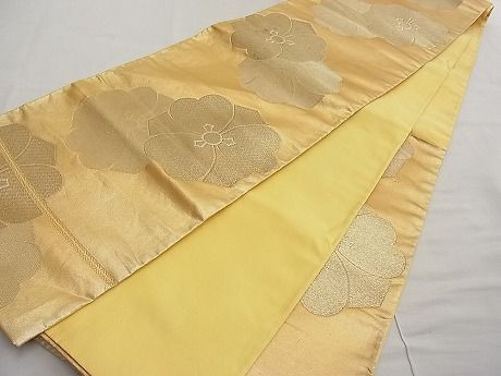平和屋着物■六通柄袋帯 亀甲花文 金糸 逸品 n-ar2778