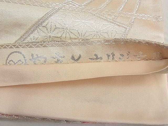 平和屋着物■六通柄袋帯 唐織 扇面粒子花文 金銀糸 やまとオリジナル 逸品 n-ar3688