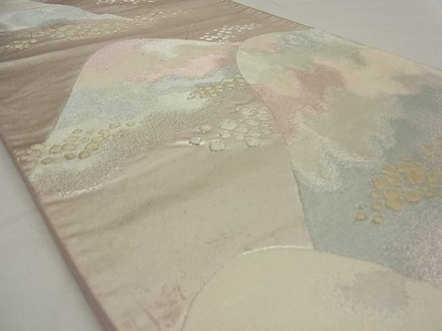 平和屋着物■六通柄袋帯 陶山箔散らし 珠箔 逸品 n-ea0350