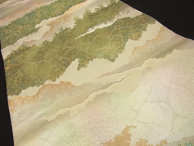 平和屋着物■西陣 服部織物謹製 六通柄袋帯 薫風 金銀糸 逸品 n-fn0940