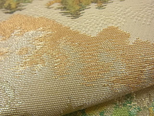 平和屋着物■西陣 服部織物謹製 六通柄袋帯 薫風 金銀糸 逸品 n-fn0940