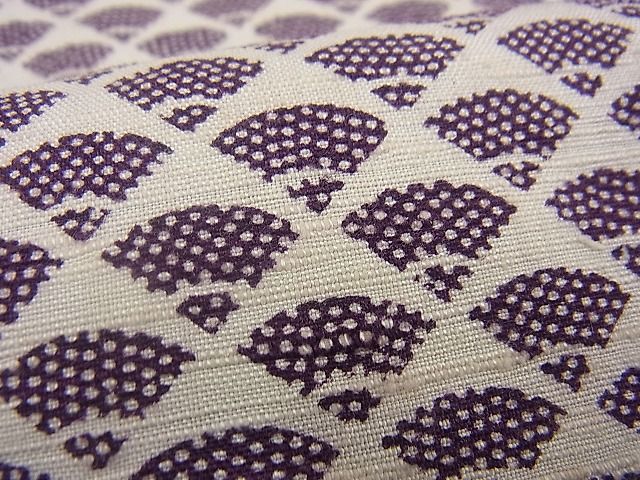 平和屋着物■上質な紬 扇面尽くし 逸品 n-gh2614
