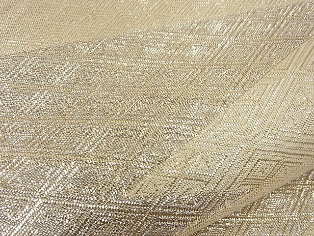 平和屋着物■佐賀錦 全通柄袋帯 亀甲文 金糸 逸品 n-gh3145