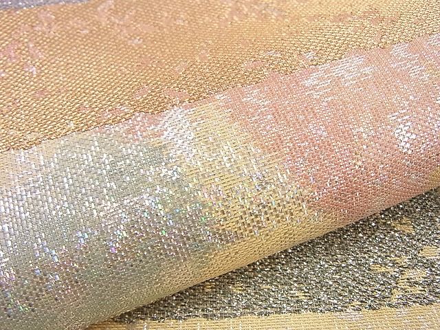 平和屋着物■佐賀錦 六通柄袋帯 クリスタル・ロマン 金銀糸 逸品 n-hj5913