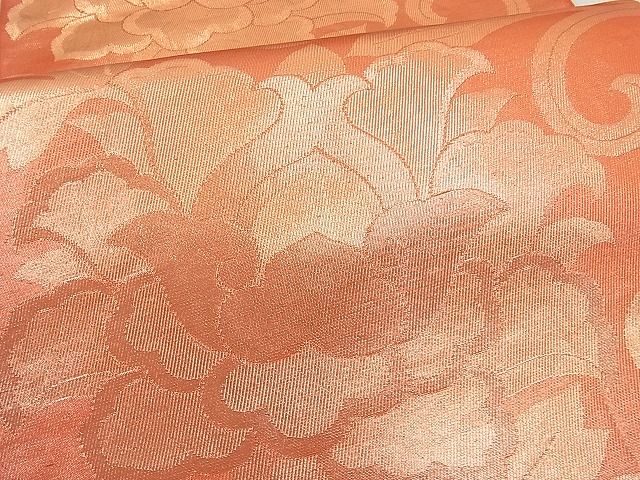 平和屋着物■六通柄 本袋帯 花唐草文 金糸 逸品 n-hv2359