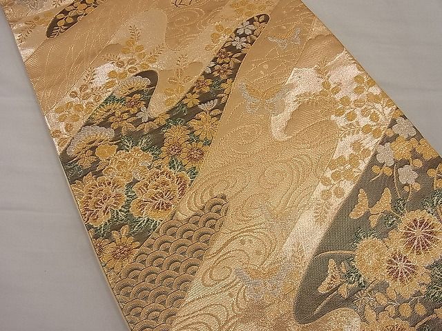 平和屋着物■六通柄袋帯 古都の調 金銀糸 逸品 n-ip0390
