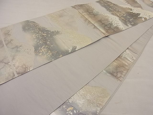 平和屋着物■六通柄袋帯 重山文 金銀糸 逸品 n-ip0407