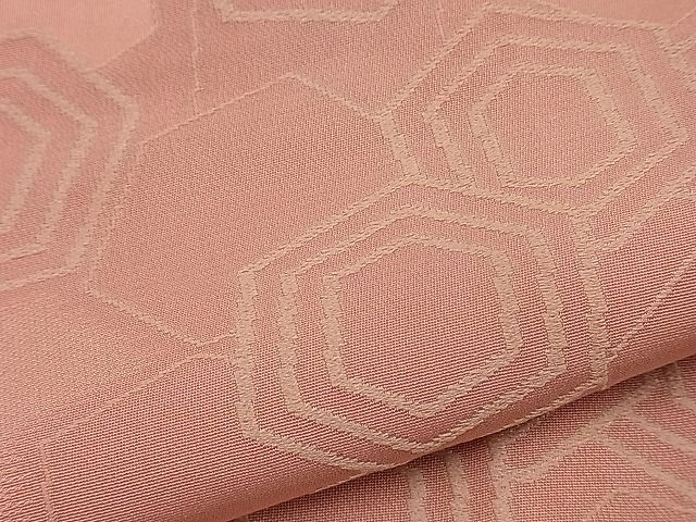 平和屋着物■上質なお召 亀甲重ね 逸品 n-ip0436