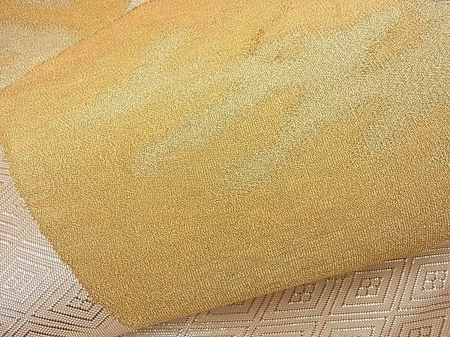 平和屋着物■本佐賀錦 六通柄袋帯 綴れ 色紙重ね文 金銀糸 逸品 n-ip0715