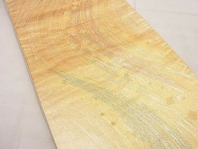 平和屋着物■六通柄袋帯 霞箔散らし 金糸 逸品 n-ip0891
