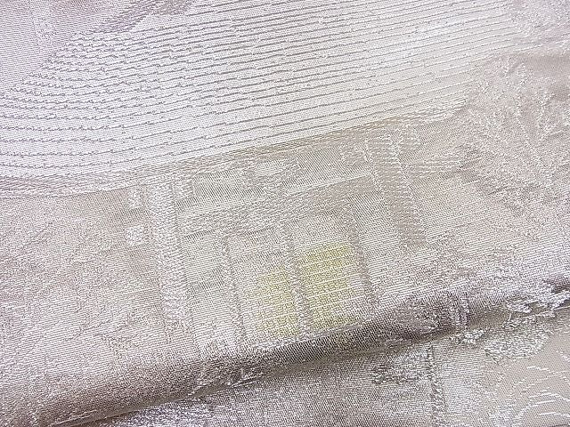 平和屋着物■六通柄袋帯 古京錦 二重引箔 銀糸 逸品 n-je3036