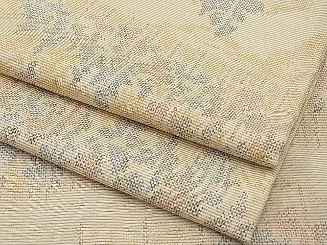 平和屋着物■上質なお召 樹林文 逸品 n-kn0588