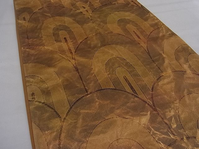 平和屋着物■六通柄袋帯 青海波 金糸 逸品 n-mz6119