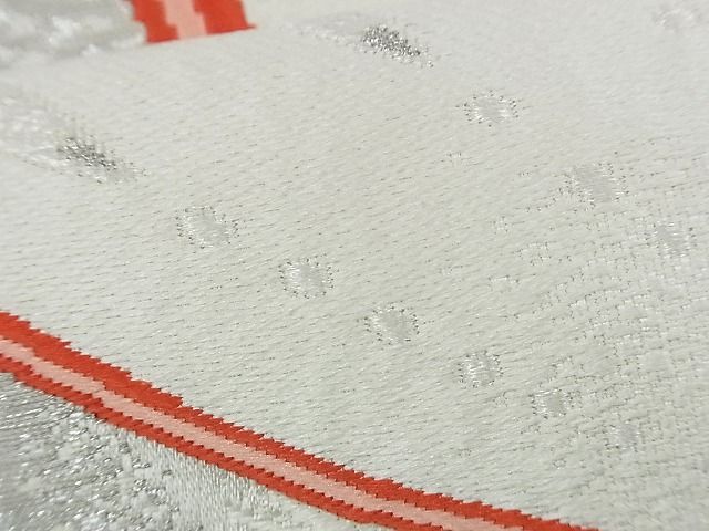 平和屋着物■六通柄袋帯 唐織 孔雀羽舞蝶文 金銀糸 逸品 n-rv0013