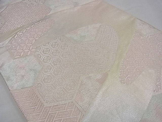 平和屋着物■六通柄袋帯 吉祥文 銀糸 逸品 n-sa2570