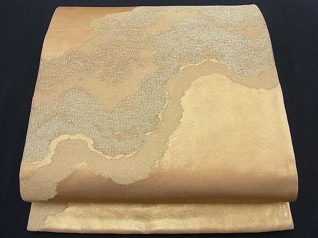 平和屋着物■六通柄袋帯 霞文 金糸 逸品 n-th1210