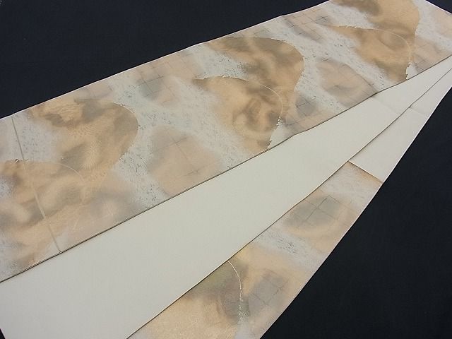 平和屋着物■六通柄袋帯 遠山樹林文 金糸 逸品 n-th1215
