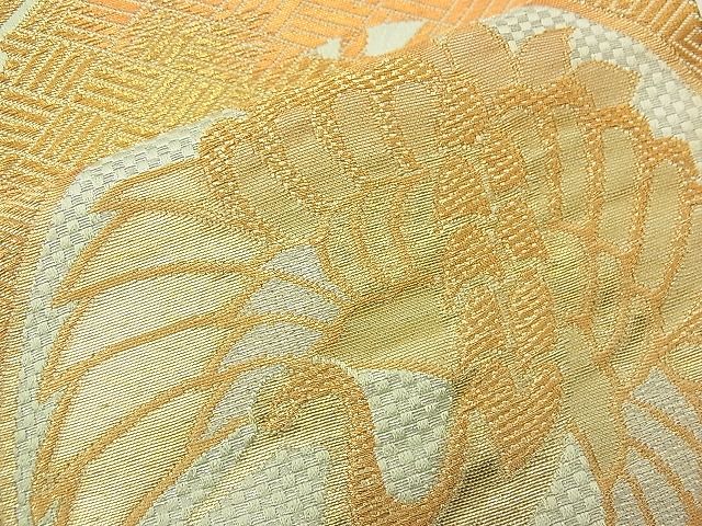 平和屋着物■六通柄袋帯 唐織 鳳凰鶴松丸文 金銀糸 逸品 n-wb2058