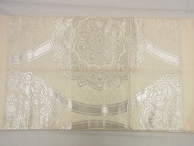 平和屋着物■六通太鼓柄袋帯 正倉院立涌花文 金銀糸 逸品 n-wu0027