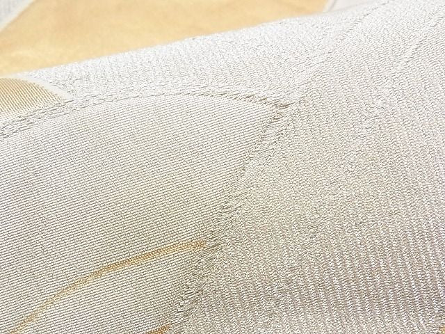 平和屋着物■六通柄袋帯 立波文 銀糸 逸品 n-yc4017