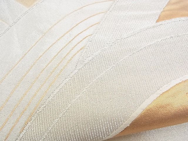 平和屋着物■六通柄袋帯 立波文 銀糸 逸品 n-yc4017