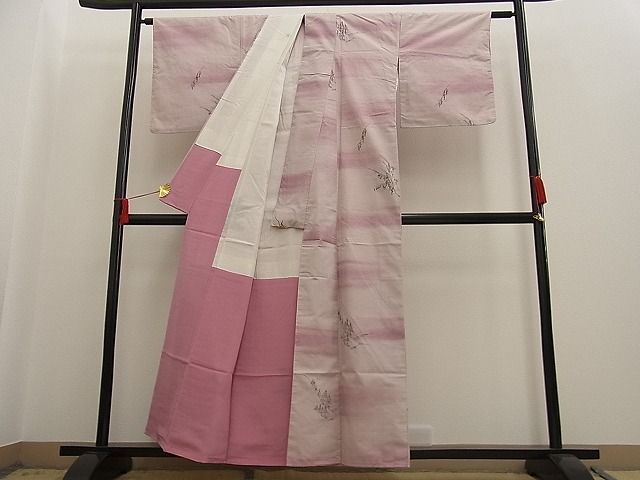 平和屋着物■上質な紬 遠山樹林文 逸品 n-ne0599