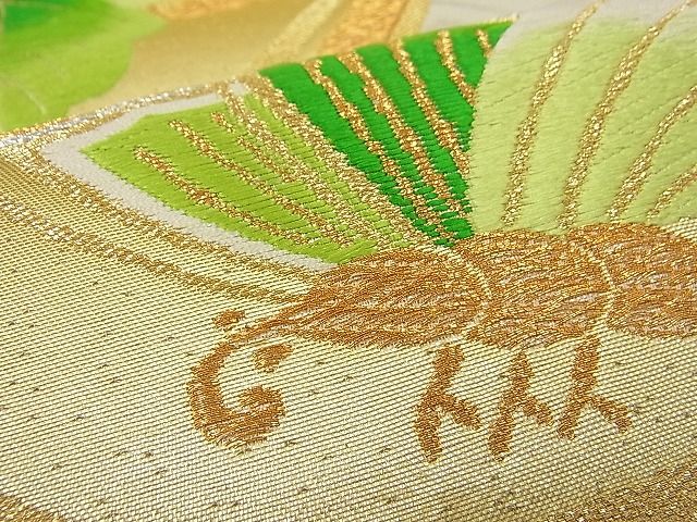 平和屋着物■六通柄袋帯 唐織 桐花丸文 金銀糸 逸品 n-ne0680