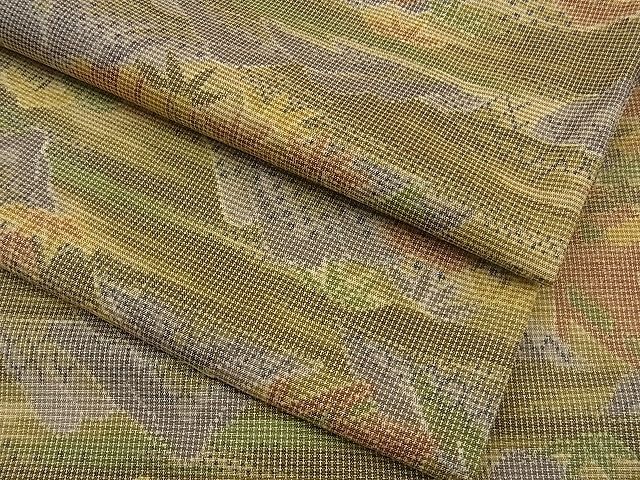 平和屋着物■上質なお召 遠山風景文 逸品 n-ne0878