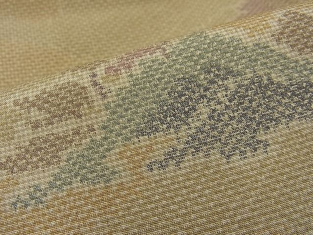 平和屋着物■上質なお召 遠山樹林文 逸品 n-ne1492