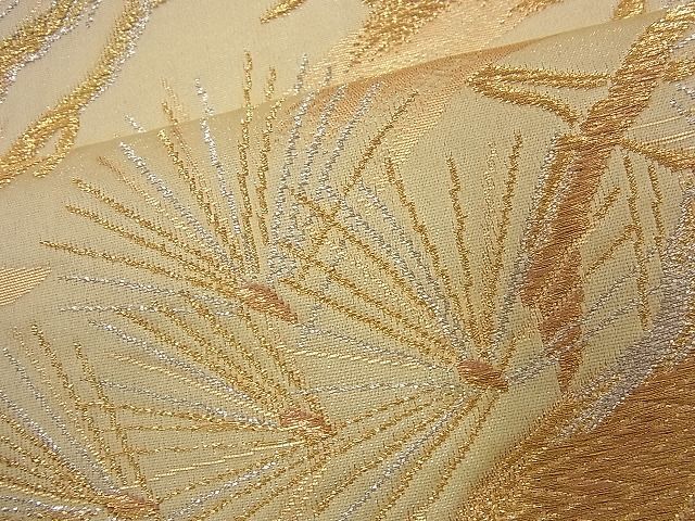 平和屋着物■西陣 六通柄袋帯 霞松文 金銀糸 逸品 n-nr0080