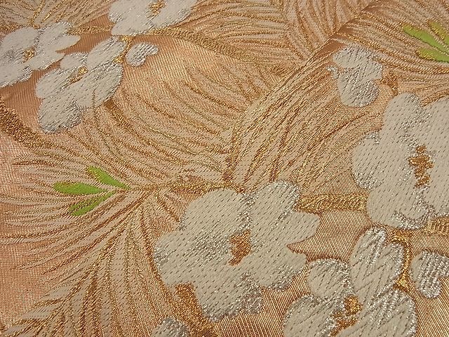 平和屋着物■六通柄袋帯 唐織 松梅文 金銀糸 逸品 n-nr0135
