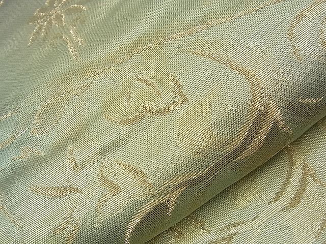 平和屋着物■六通柄袋帯 孔雀花唐草文 金糸 逸品 n-nr0172