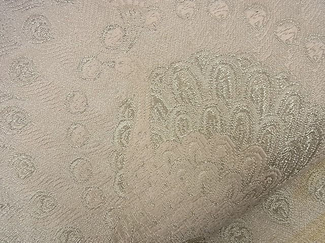 平和屋着物■六通柄袋帯 唐織 孔雀文 金銀糸 逸品 n-nr0203