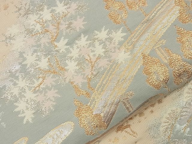 平和屋着物■六通柄袋帯 唐織 古都みやび 綿引箔 金銀糸 逸品 n-nr0247