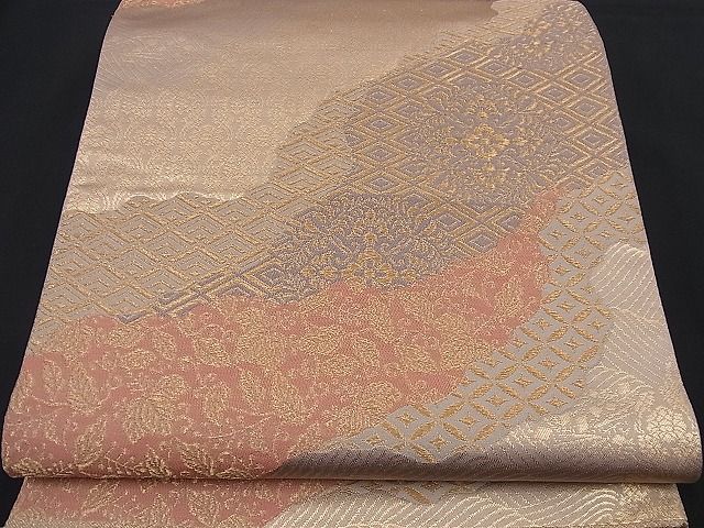 平和屋着物■六通柄袋帯 道長吉祥文 金糸 逸品 n-nr0259