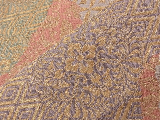 平和屋着物■六通柄袋帯 道長吉祥文 金糸 逸品 n-nr0259