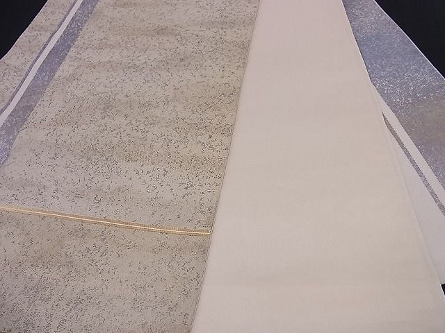 平和屋着物■六通柄袋帯 幾何学文様 引箔 金彩 逸品 n-os0697
