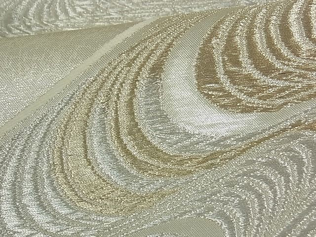 平和屋着物■六通柄袋帯 流水文 金銀糸 逸品 ox0438