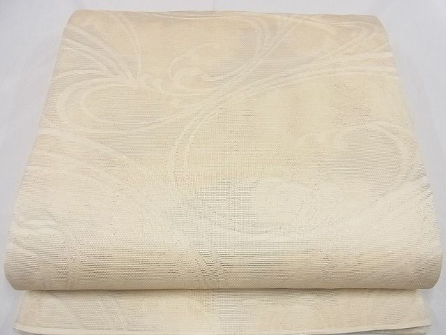平和屋着物■夏物 六通柄袋帯 立波文 正絹 逸品 B-ph6081