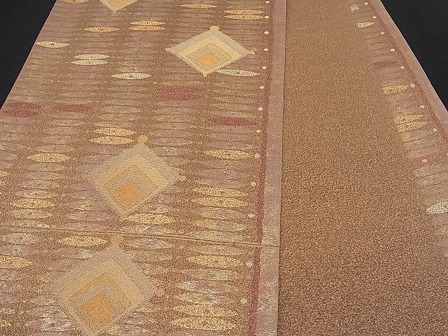平和屋着物■六通柄袋帯 海の花 金糸 逸品 n-pk0192