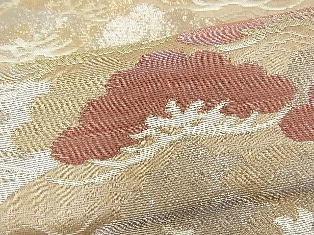 平和屋着物■六通柄袋帯 松竹梅流水文 金銀糸 n-pk0707