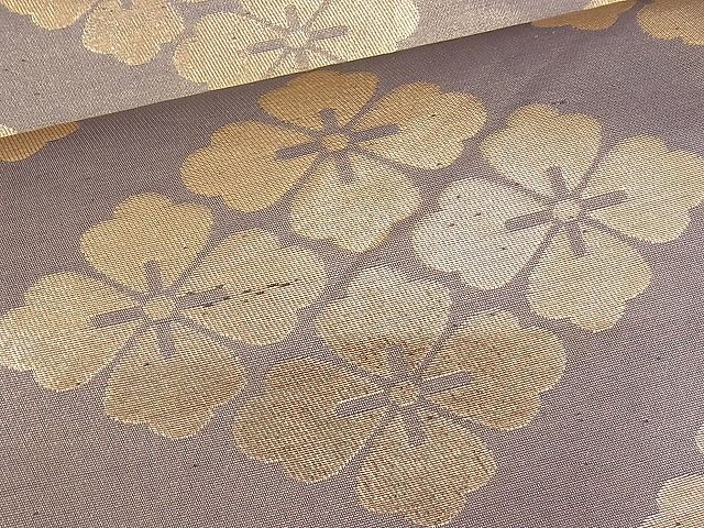 平和屋着物■六通柄袋帯 花菱文様 金糸 逸品 n-pk1988