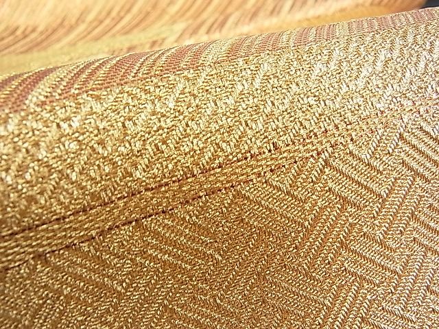 平和屋着物■全通柄袋帯 エ霞吉祥文 金糸 逸品 pn2239
