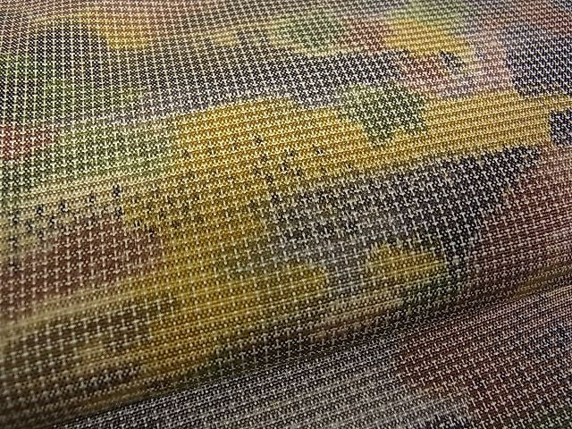 平和屋着物■上質なお召 風景文 逸品 pn2854