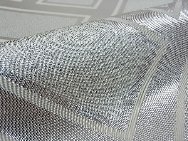 平和屋着物■六通柄袋帯 檜垣文 銀糸 逸品 pn4164