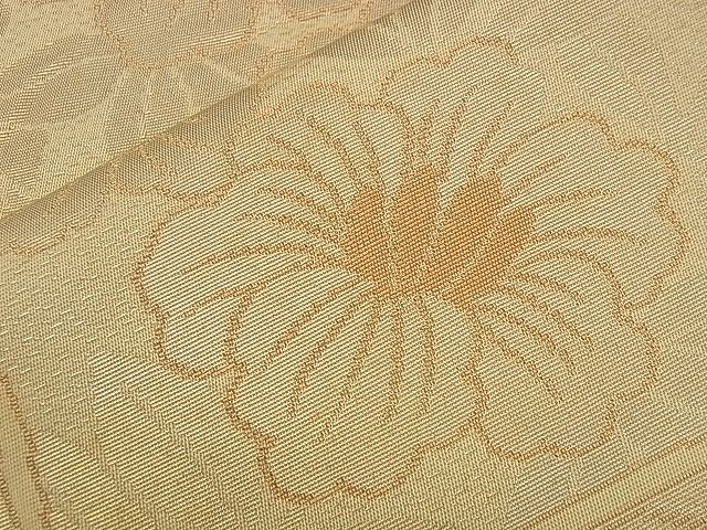平和屋着物■六通柄袋帯 流水花文 金糸 逸品 n-qw0044