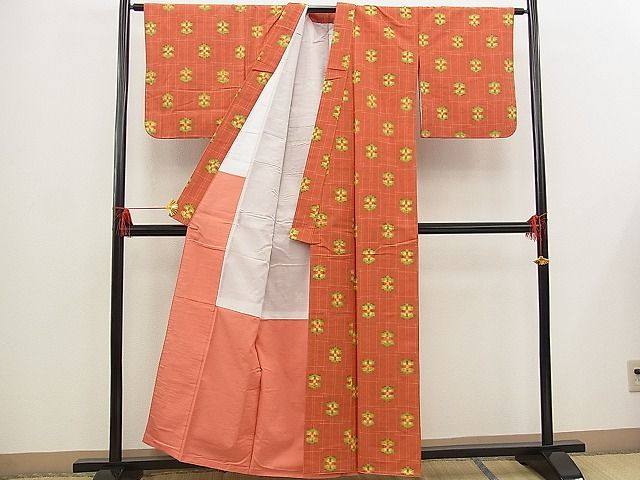 平和屋着物■上質な紬 吉祥文 逸品 n-rf0783