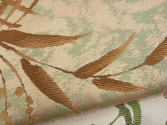 平和屋着物■西陣 六通柄袋帯 唐織 柳文 金糸 逸品 n-rv0007